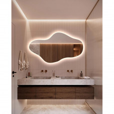 Зеркало интерьерное волнистой формы с задней интерьерной подсветкой E046 