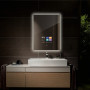 Умное Smart зеркало с подсветкой и сенсорным экраном с Android OS SM001-7 500х700 мм в интернет-магазине «Зеркала с подсветкой» фото